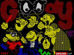 Заставка игры, версия для ZX Spectrum