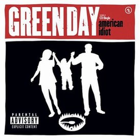 Обложка сингла Green Day «American Idiot» (2004)