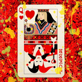 Обложка сингла Эда Ширана при участии Тейлор Свифт «The Joker and the Queen» (2022)