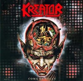 Обложка альбома Kreator «Coma of Souls» (1990)