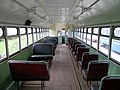 Трамвайный вагон МТВ-82: Пассажирский салон (вид в носовую оконечность вагона)