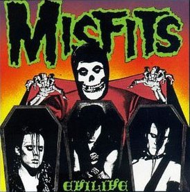 Обложка альбома The Misfits «Evilive» (1982)