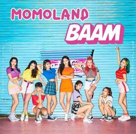 Обложка сингла Momoland «Baam» (2018)