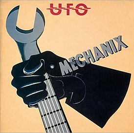 Обложка альбома UFO «Mechanix» (1982)