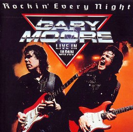 Обложка альбома Гэри Мура «Rockin’ Every Night – Live in Japan» (1983)