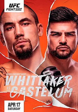 Постер UFC на ESPN: Уиттакер - Гастелум