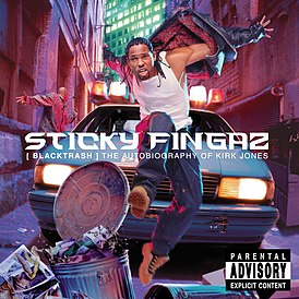 Обложка альбома Sticky Fingaz «Black Trash: The Autobiography of Kirk Jones» (2001)