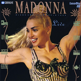 Обложка альбома Мадонны «Blond Ambition World Tour Live» (1990)
