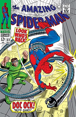 Обложка The Amazing Spider-Man #53 (июль 1967). Художник — Джон Ромита-старший.