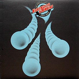 Обложка альбома Manfred Mann’s Earth Band «Nightingales & Bombers» (1975)