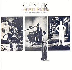 Обложка альбома Genesis «The Lamb Lies Down on Broadway» (1974)