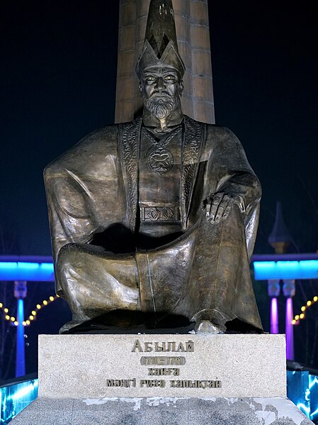 Файл:The Wali-ullah Abul-Mansur Khan monument in Kokshetau, Akmola Region, Kazakhstan (2021).JPG
