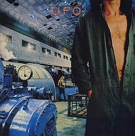 Обложка альбома UFO «Lights Out» (1977)
