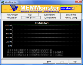Скриншот программы MemMonster
