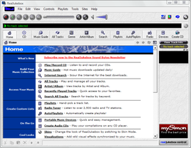 Скриншот программы RealJukebox