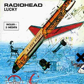 Обложка сингла Radiohead «Lucky» (1997)