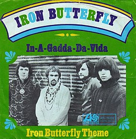 Обложка сингла Iron Butterfly «In-A-Gadda-Da-Vida» (1968)