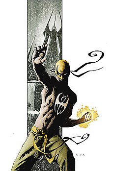 Железный Кулак на обложке The Immortal Iron Fist[en] #1 (Ноябрь, 2006) Художник — Дэвид Аджа.