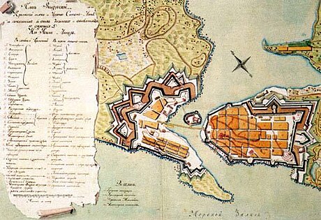 План Выборгских укреплений, XVIII век