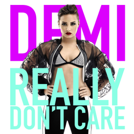 Обложка сингла Деми Ловато и Шер Ллойд «Really Don’t Care» (2014)