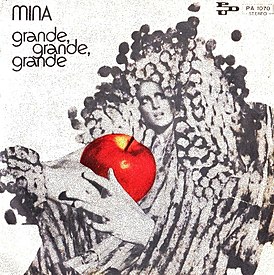 Обложка сингла Мины «Grande, grande, grande» (1972)