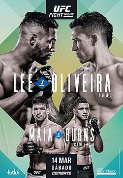 Постер UFC Fight Night: Ли - Оливейра