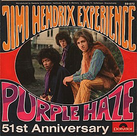 Обложка сингла The Jimi Hendrix Experience «Purple Haze» (1967)