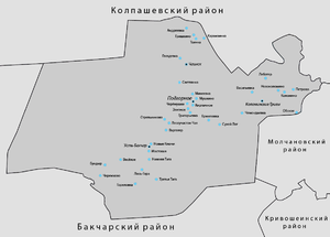 Чаинский район на карте