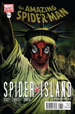 Обложка выпуска The Amazing Spider-Man #666 (август 2011), художник Стефано Каселли