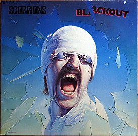 Обложка альбома Scorpions «Blackout» (1982)