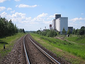 Железнодорожная линия Крустпилс - Резекне II. Крустпилс.