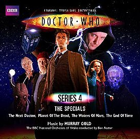 Обложка альбома Мюррея Голда, Бена Фостера[англ.] и BBC National Orchestra of Wales «Doctor Who: Series 4 – The Specials» (2010)