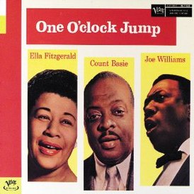 Обложка альбома Каунта Бэйси, Джо Уилльямса и Эллы Фицджеральд «One O’Clock Jump» ()