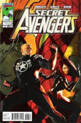 Обложка выпуска Secret Avengers #6 (декабрь 2010), художник Майк Деодато. Изображены - Стив Роджерс и Чёрная вдова.
