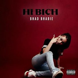 Обложка сингла Bhad Bhabie «Hi Bich» (2017)