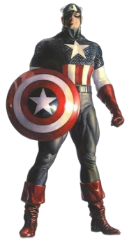 Капитан Америка на варианте обложки комикса Captain America vol. 9 #23 (Сентябрь 2020) Художник — Алекс Росс.
