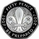 2006 Scout Movement Commemorative 50p coin