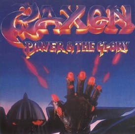 Обложка альбома Saxon «Power & the Glory» (1983)