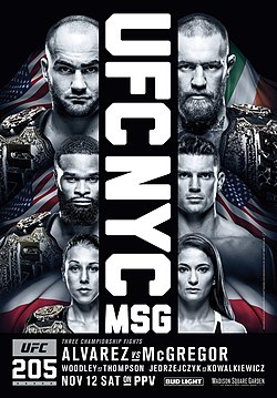 Постер UFC 205: Альварес - МакГрегор