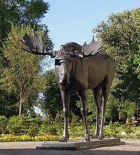 Скульптура «Лось» в Советске