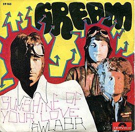 Обложка сингла Cream «Sunshine of Your Love» (1968)