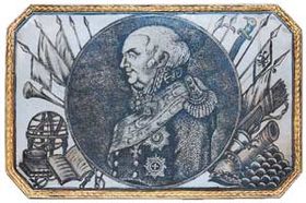 Табакерка, атрибутированная как портрет Мартына, возможно портрет его брата Вилема