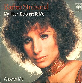 Обложка сингла Барбры Стрейзанд «My Heart Belongs to Me» (1977)