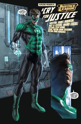 Один из вариантов обложки выпуски Justice League: Cry for Justice #1 (июль 2009).
