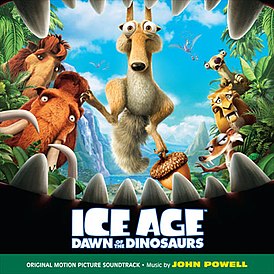 Обложка альбома Джона Пауэлла «Ice Age: Dawn of the Dinosaurs OST» ()