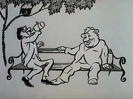 Кадр из мультфильма «Скамейка» 1967.jpg
