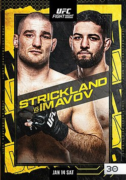 Постер UFC Fight Night: Стрикленд - Имавов