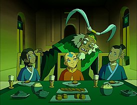 Команда Аватара на ужине у царя Омашу
