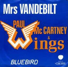 Обложка сингла Wings «Mrs Vandebilt» (1974)