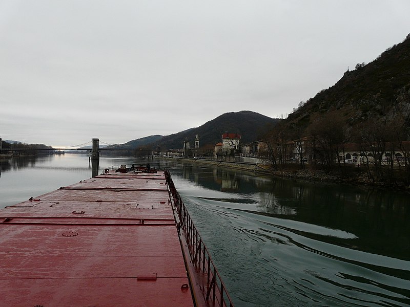 Файл:Rhone river Andance Church West Bank View from North direction.jpg